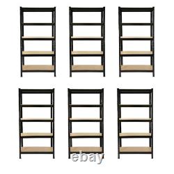 Étagères de garage 5 niveaux étagères sans boulons étagère de rangement robuste 75 cm