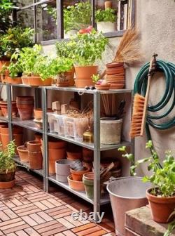 Étagères de garage à 3 et 4 niveaux, unité de rangement, étagères de stockage, étagère de rangement robuste.