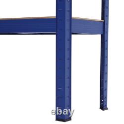 Étagères de garage à 5 niveaux pour rangement d'angle 1,5 m, ensemble de 3 unités d'étagères de bricolage