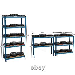 Étagères de garage robustes - Rangement à 5 niveaux - Organisateur de garage