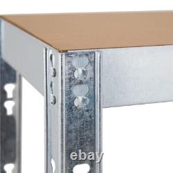 Étagères de rangement en acier métallique sans boulon à 4 niveaux de haute résistance (150x75x30)cm