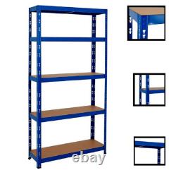Étagères de rangement en plastique/métal 4/5 niveaux robustes pour garage Uked