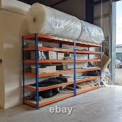 Étagères de rangement lourdes pour entrepôt avec dégagement, garage 180x150x45 cm
