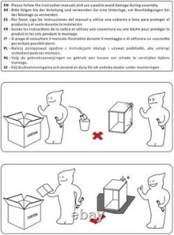 Étagères de stockage industrielles noires robustes à 5 niveaux idéales pour bureau et abri
