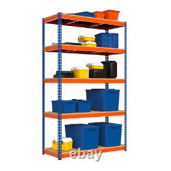 Étagères en acier à 3 x 5 niveaux pour rangement de garage robuste 3000 mm H x 1500 mm L