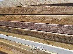 Étagères en bois de planche d'échafaudage rustique et industriel récupérées pour la cuisine, de toute taille.