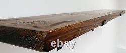 Étagères en bois de planche d'échafaudage rustique et industriel récupérées pour la cuisine, de toute taille.