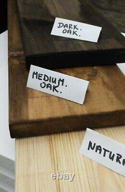 Étagères en bois rustique industriel en planche d'échafaudage avec supports muraux faits à la main
