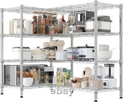 Étagères en métal à 4/5 niveaux pour garage, étagères de rangement, unité de stockage NOUVEAU