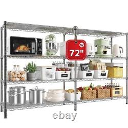 Étagères en métal à 4/5 niveaux pour garage, étagères de rangement, unité de stockage NOUVEAU