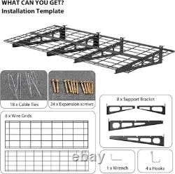 Étagères murales robustes pour garage 2PCS 2X6 FT, rack de rangement 800lbs