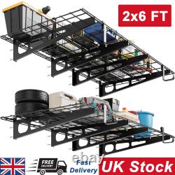 Étagères murales robustes pour garage 2x4 FT / 2x6 FT Rack de rangement 2 pièces