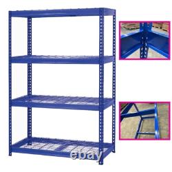 Étagères robustes 4PCS 400KG UDL Étagères en treillis 4 niveaux H180xL120xP60cm UKED