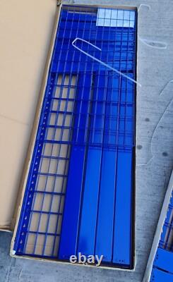 Étagères robustes 4PCS 400KG UDL Étagères en treillis 4 niveaux H180xL120xP60cm UKED