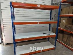 Étagères robustes BigDUG BiG400 d'occasion 1980h x 1830w x 610d mm 400kg Bleu/Orange