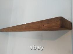 Étagères rustiques flottantes en bois massif étagère faite à la main 17 cm - supports invisibles