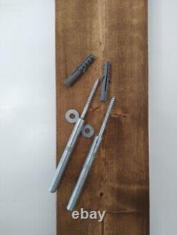 Étagères rustiques flottantes en bois massif étagère faite à la main 17 cm - supports invisibles