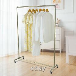 Heavy Duty Clothes Rail Rack Garment Hanging Display Stand Storage Tablette Gold Uk