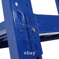 Kit d'étagères d'atelier en acier robuste de 2 m de hauteur 150 x 60 cm 3 étagères 350 kg de capacité de charge