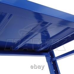 Kit de rayonnage en acier robuste de 2m de hauteur, 200 x 60cm, 4 étagères, capacité de 300KG