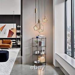 MZG Étagère en fil d'acier réglable lourde de 4 niveaux de 1000 lbs pour cuisine, garage