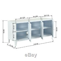 Metal Office File Storage Triple Portes Armoire Locker Blanc Cabinet Tv Stand