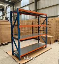 Nouveau rayonnage robuste sans boulons en métal pour garage, bureau, rangement à domicile