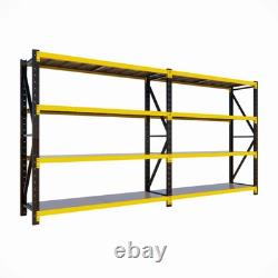 Nouveau rayonnage robuste sans boulons en métal pour garage, bureau, rangement à domicile