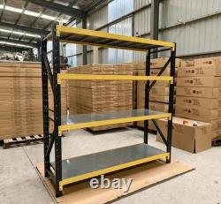 Nouveau rayonnage robuste sans boulons en métal pour garage, bureau, rangement à domicile