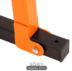 Organisateur mural en acier carbone robuste - 4 pièces pour étagères de garage ou abri