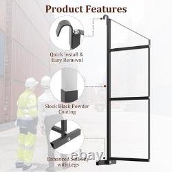 Pack de 2 étagères en acier de 22 x 60 pour conteneurs de transport avec supports d'étagère