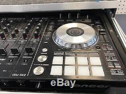 Pioneer Ddj-serato Sx2 Avec Heavy Duty Coulissant Shelfs Route Case & Adaptateur