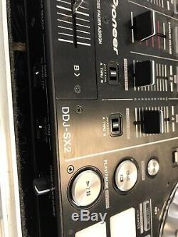 Pioneer Ddj-serato Sx2 Avec Heavy Duty Coulissant Shelfs Route Case & Adaptateur