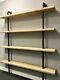 Pipe & Reclaimed Wood Scaffold Board Vintage Industrial Shelves Bibliothèque 3 Pieds