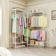 Porte-v&ecirc;tements Double Robuste Avec &eacute;tag&egrave;re, Dressing Ouvert, Royaume-uni