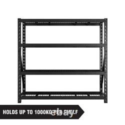 RACK 1000 Étagère 4 Niveaux Unité de Rangement 1930 x 1830 x 640mm (01716)
