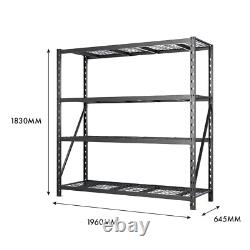 RACK 1000 Étagère 4 Niveaux Unité de Rangement 1930 x 1830 x 640mm (01716)