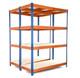 Rack De Rangement De Garage Robuste En Acier &agrave; 4 Niveaux, 2 X 4, 2200 Mm H X 1500 Mm L X 450 Mm P