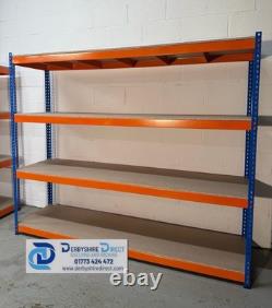 Rangement Longspan 2,4 m Étagères Ultra Résistantes de Stockage pour Garage et Ateliers Neuf