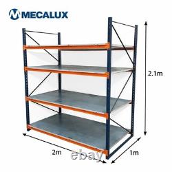 Rayonnage Métallique à Longue Portée pour Atelier Garage, Résistant pour Articles Volumineux