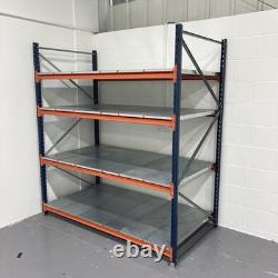 Rayonnage Métallique à Longue Portée pour Atelier Garage, Résistant pour Articles Volumineux