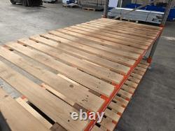 Rayonnage à palettes renforcé 2,6 m de largeur 2,4 m de hauteur 1,2 m de profondeur étagères de entrepôt
