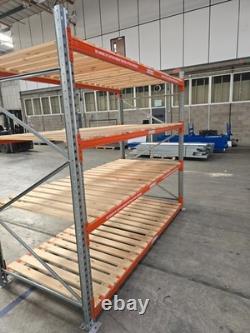 Rayonnage à palettes renforcé 2,6 m de largeur 2,4 m de hauteur 1,2 m de profondeur étagères de entrepôt