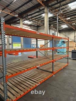 Rayonnage à palettes renforcé 2,6 m de largeur 2,4 m de hauteur 1,2 m de profondeur étagères de entrepôt