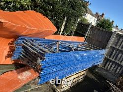 Rayonnage à palettes robuste 3 m, 9 montants, 21 planches, 62 poutres