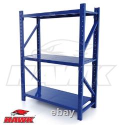 Rayonnage d’entrepôt en acier robuste, unité d’étagères à baie simple, rack de stockage 300 kg