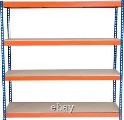 Rayonnage d’entrepôt robuste pour rangement, garage, atelier, abri 180x120x60 cm