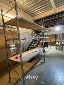 Rayonnage d'occasion, étagères industrielles lourdes Orient Longspan, hauteur 3m (2 travées)