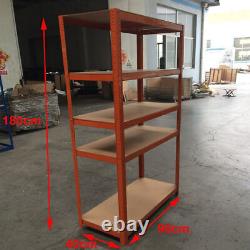 Rayonnage de garage en métal pour entrepôt à usage intensif, étagères de stockage, unité d'étagères métalliques