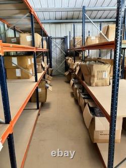 Rayonnage de magasin Mecalux M7, capacité lourde de 450 kg par étagère, excellent état